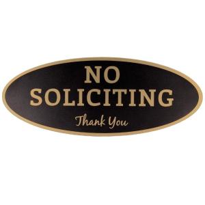 Quality House Custom Reflective Sign Metal Oval No Soliciting Sign Printable wholesale