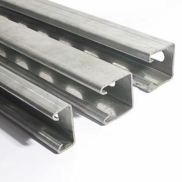 Lightweight Anodized Silver Metal Slotted Channel 1-3mm Aluminum C Shaped Steel