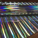 UV Resistant Embossed Clear Holographic Film Silver Laser Packaging Film