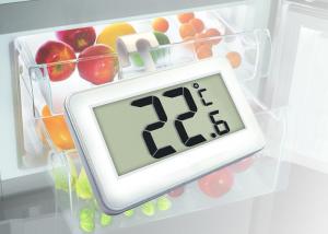 Quality High Accuracy Digital Refrigerator Freezer Thermometer Large Display White Color wholesale