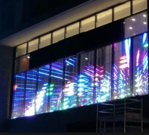 Quality Video Display 14bit 4800Hz Transparent Glass LED Display wholesale