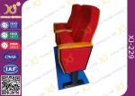 Beech Plywood Auditorium Theater Seating / Lecture Hall Chairs With Writing
