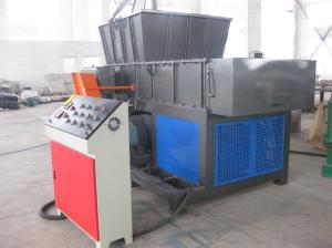 Quality SKD11 One Shaft Industrial Shredder Machine SIEMENS MOTOR 4 Cutting Rotary Blade wholesale