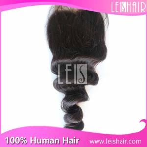 Quality loose wave virgin Peruvian hair lace closure wholesale wholesale