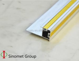 Quality Interior Wall Aluminum Tile Trim cEramic Or Floor Edging Tile Trim wholesale