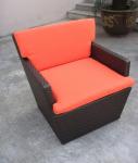 Hand-Woven Comfortable Cane Obelisk Chair For Indoor Living Room