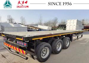 Quality 3 Axle Aluminum Flatbed Semi Truck Trailer 40ft wholesale