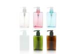 Clear Brown and Green 250 450 650ml Empty PET Packaging square Plastic Shampoo