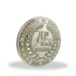 Stamping Engraved Collectible Souvenir Coins Single Side For Anniversary