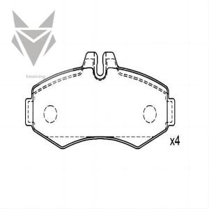 Quality Auto Brake Pads MERCEDES BENZ V-class 638/2 Vito Box 638 Vito Bus 638 OE 0004214110 wholesale