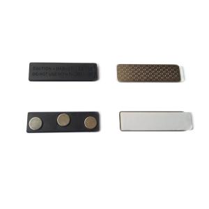 Quality Custom Size Block Neodymium Magnetic Name Badge Nickel Coating wholesale