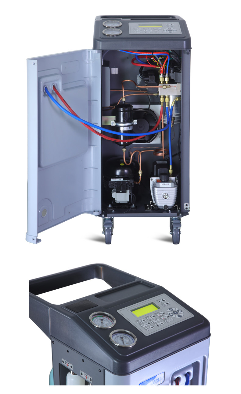 14.3L Auto AC Refrigerant Recovery Machine Equipment With Updatable Database