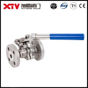 Quality CE/SGS/ISO9001 Approved and Xtv Stainless Steel Spring Return Handle Flange Ball Valve wholesale