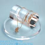 Clear Polished Acrylic Cube Cylinder, Square Display Block, Jewelry Display