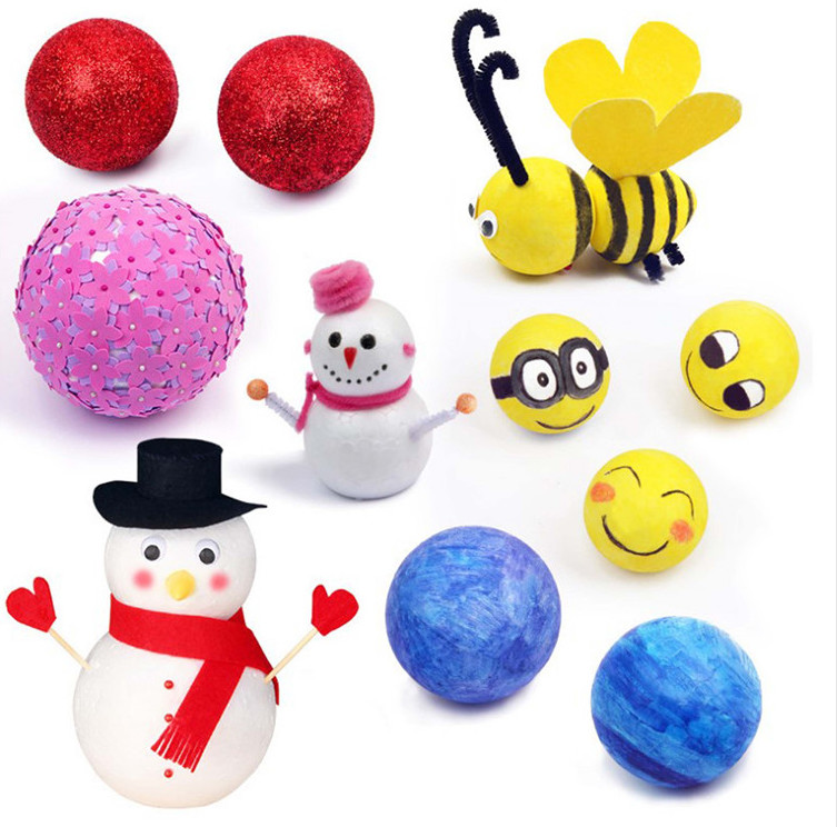 EPS Styrofoam Foam Eggs Stars Styrofoam Animal Fruit for Kids Hobbies DIY Material and Christmas Wedding