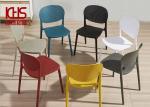 Polypropylene Modern Plastic Dining Chairs Breathable Casual Stacking Dining