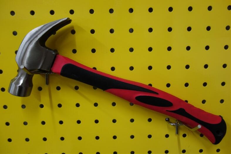 Durable quality Claw Hammer(XL-0005) with polishing surface and double colors rubber handle