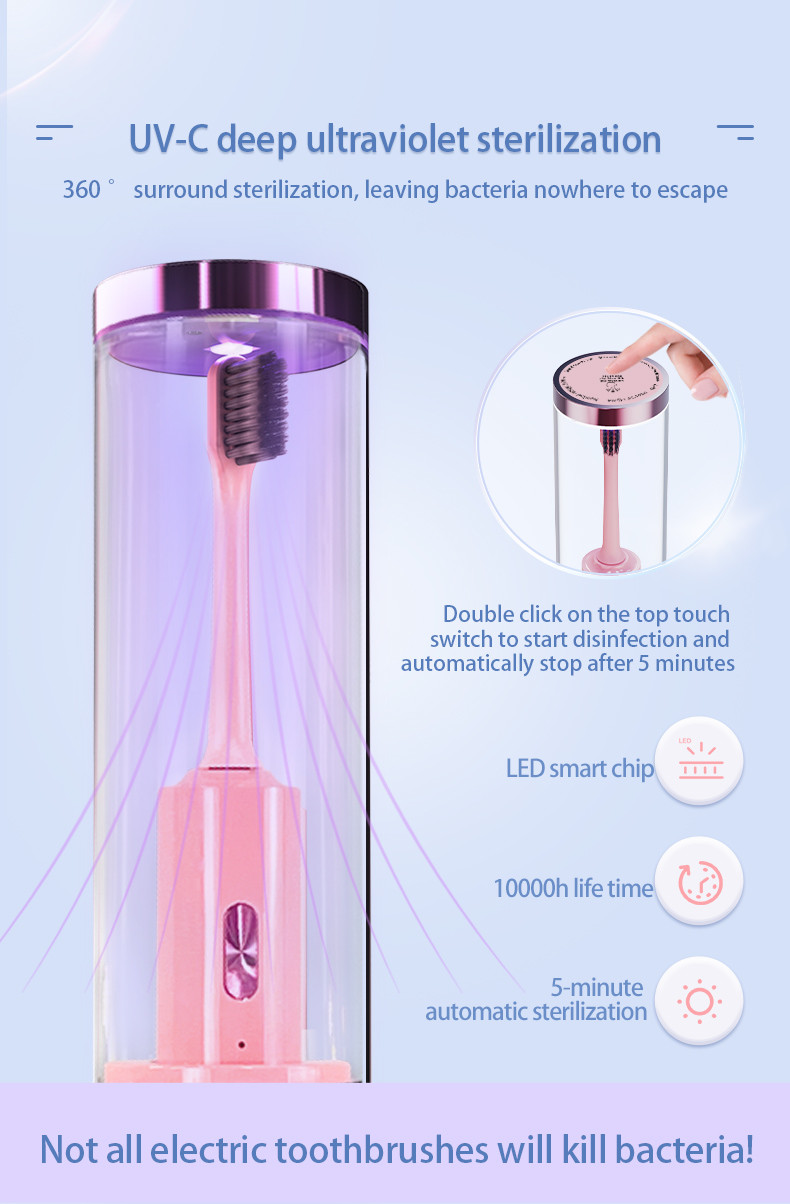 OEM Smart Electric Toothbrush Sonic Electric Toothbrush With Disinfection Function