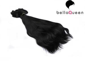 Quality Professional Natural Black Clip In Hair Extension 15 Inch - 26 Inch Without Chemical wholesale