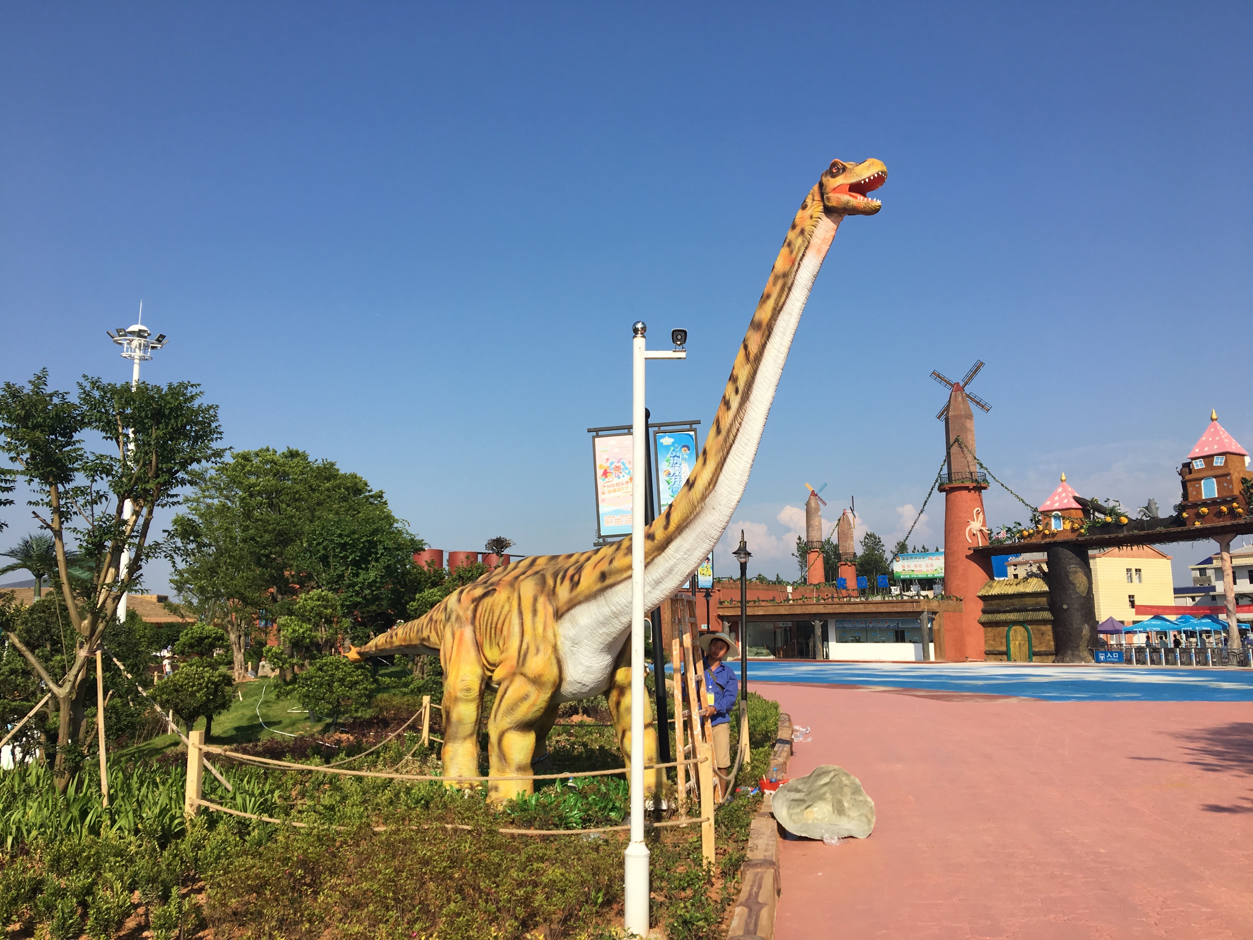 Long 5-20 Metters Brachiosaurus Statue Custom Large Dinosaur Zoo Displays