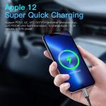 Essager 2022 Little Bee MIni Small PD20W Grey Car Charger With 1.5m Cable