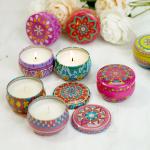Birthdays Weddings Custom Wax Candles Tin Scented Candle With Sage Lavender