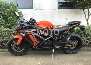 Quality Digital Speedmeter Orange Black Street Sport Motorcycles Mufler Stainless Steel Muffler wholesale