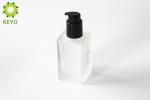 Frosted Glass Foundation Bottle , 120ml Liquid Foundation Pump Bottle