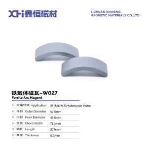 Quality High Temperature Sintered Segment Permanent Magnet Ferrite Is Used In Motorcycle Motor W027 wholesale