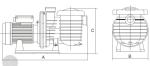 Plastic 2 Inch 1HP Swimming Pool Fountain Pumps