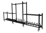 Black Q235 Gym Rack For Dumbbell Kettlebell Plate