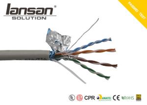 Quality Unshield HDPE 0.50mm PVC 100Mhz FTP Cat5e Lan Cable wholesale