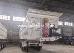Hydraulic Steel Tipper Semi Trailer 7500mm Overall Length