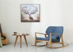 Nordic Style Leisure Solid Wood Rocking Chair Indoor With Healthy Non Toxic