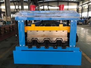 Quality Manual Decoiler Floor Metal Deck Roll Forming Machine 85mm Shaft 30 Stations wholesale