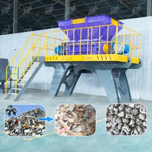 Quality Industrial Metal Shredder Machine for Stainless Steel Aluminum Recycling wholesale