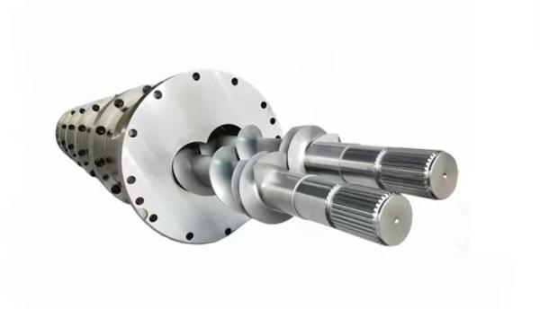 Wear-resistant 118mm Hole Diameter Assembly Screws And Barrels For Fish Food