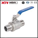 Normal Temperature Xtv 2PC Stainless Steel Ball Valve with Internal and External
