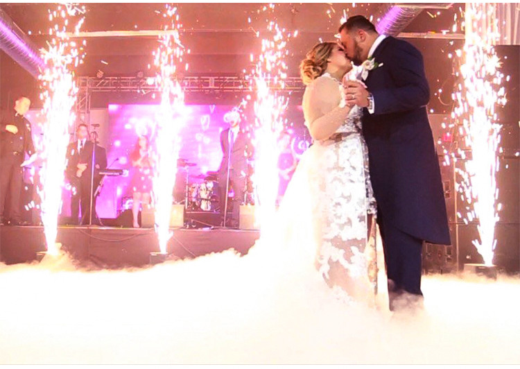 5-11.8ft Sparkler Machine Wedding Electronic Indoor Sparkler Fountain Rental