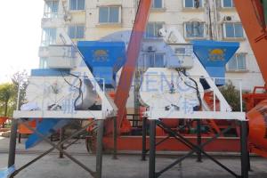 Quality 25m3 / H Electric Twin Shaft JS500 Concrete Mixer Wear Resistant Cast 1 Year Warranty wholesale