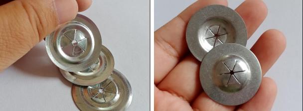 2-1/2" Square Self Locking Washers Stainless Steel Material Used To Fasten Insulation Material