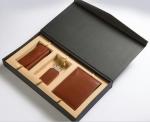 hinged luxurious wallet box Custom two pieces wallet gift packaging box