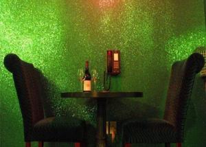 Quality Light Green Glitter Wallpaper For Bedroom , Craft 3d Glitter Wallpaper wholesale