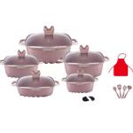 Wholesale Multifunction Pot And Pans Set 22pcs White Cooking Pot Sets Non-Stick