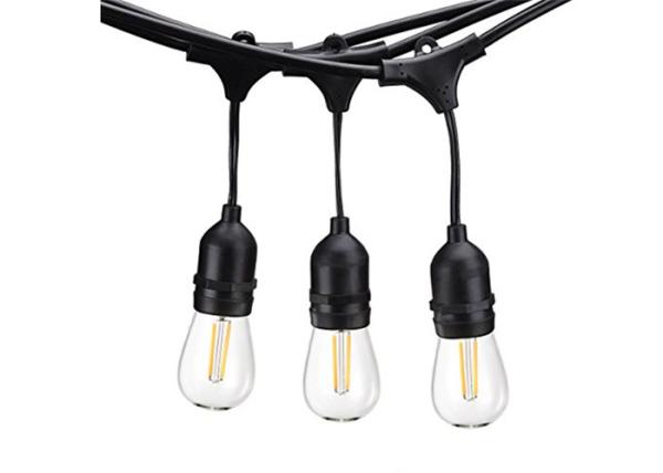 Cheap Summer Outdoor Light String Set Edison Bulb Extension Line Outdoor Round Light String for sale
