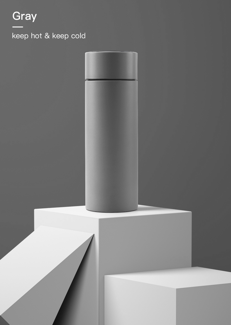 10OZ New Style Stainless Steel Vacuum Insulated Led Temperature Display Water Bottle Smart Water Flask