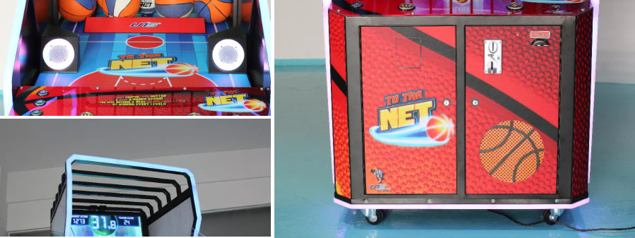 65 Inch LCD Arcade Street Basketball Shooting Game Machine