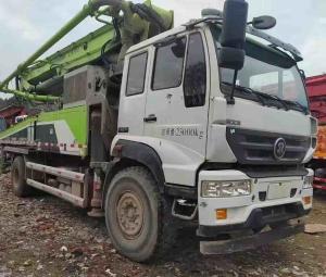 Quality Used Zoomlion Concrete Pump Truck 37M With Sinotruk Chassis 1370mm Feeding Height wholesale