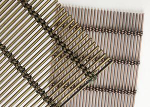 Quality Antique Brass Ss316 Architectural Woven Metal Mesh Flexible Builing Facade Wire wholesale