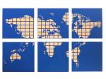 30x30x0.5cm Cork Push Pin World Map Travel Map Antiwear Odorless